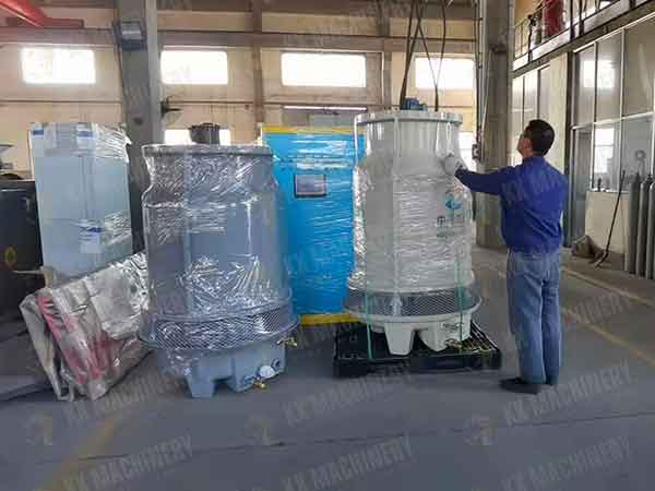 Cooling-system-of-briquette-machine