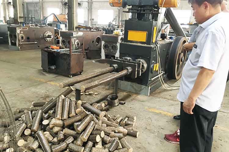 biomass-briquette-machine-test-run