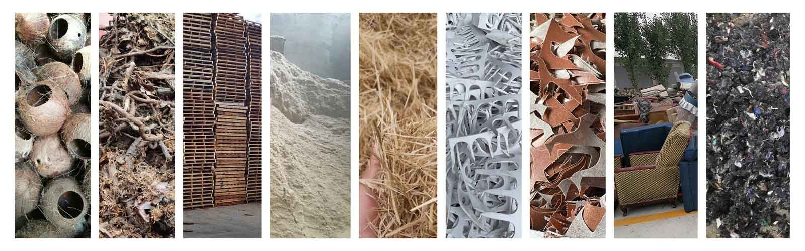 briquette press raw material